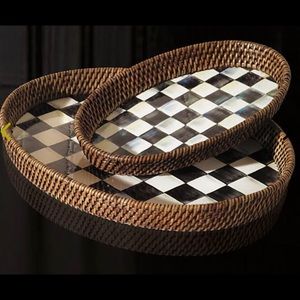 Used Mackenzie Child’s Large and Medium Trays